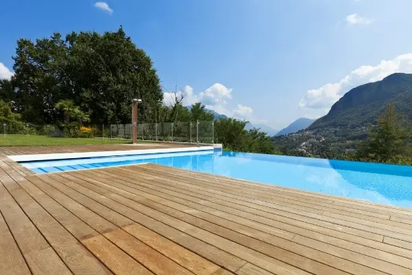 Large Wooden Pool Deck