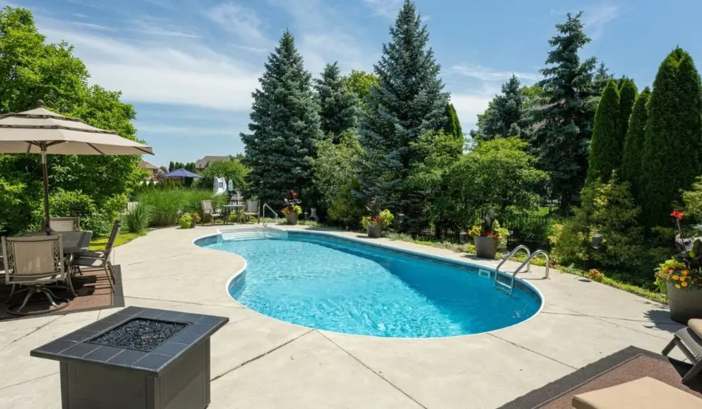 Pool has been cleaned and ready for the swimming season 