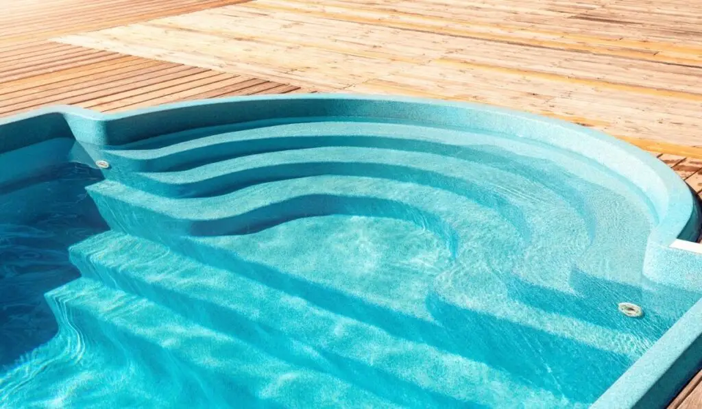 New modern fiberglass plastic swimming pool 