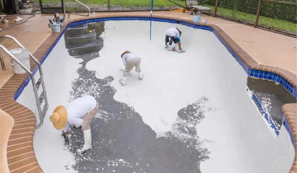 Pool plaster resurfacing Diamond Brite