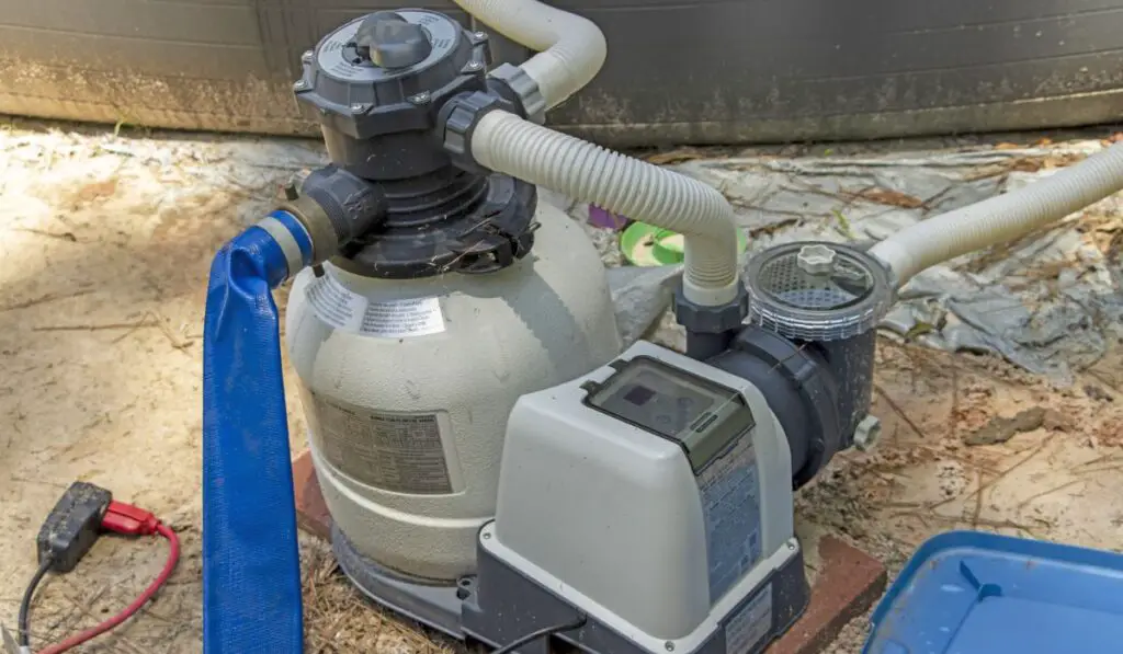 Pool sand filter and pump