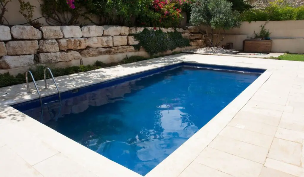 Modern backyard with swimming pool