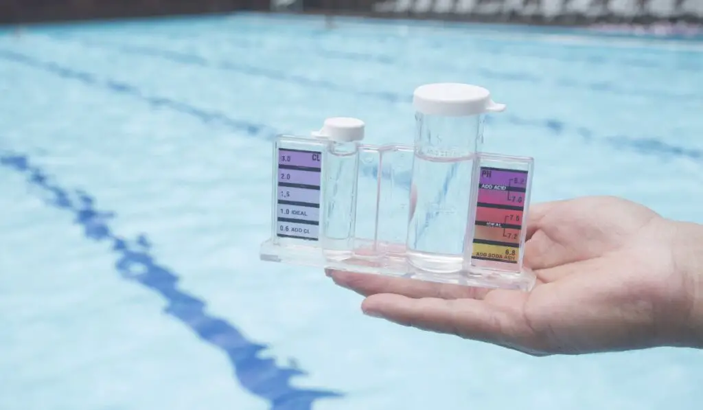 Measurement of pH and chlorine in swimming pools 