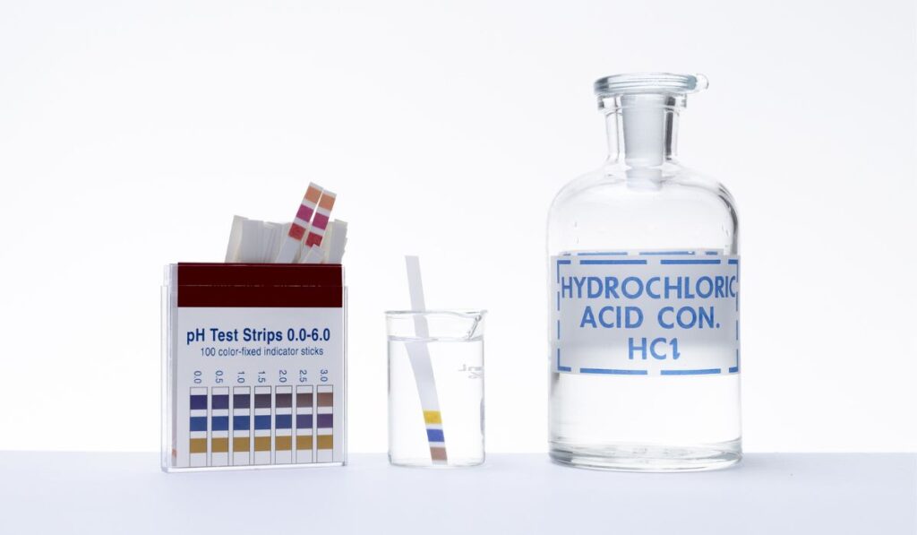 PH of hydrochloric acid