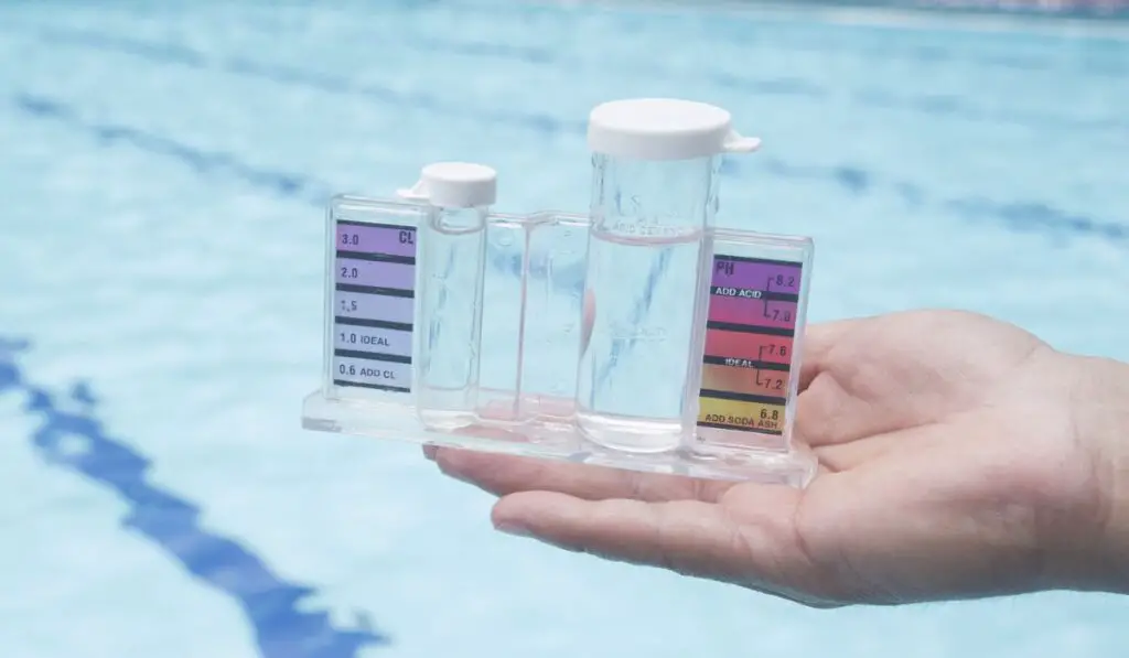 Measurement of pH and chlorine in swimming pools